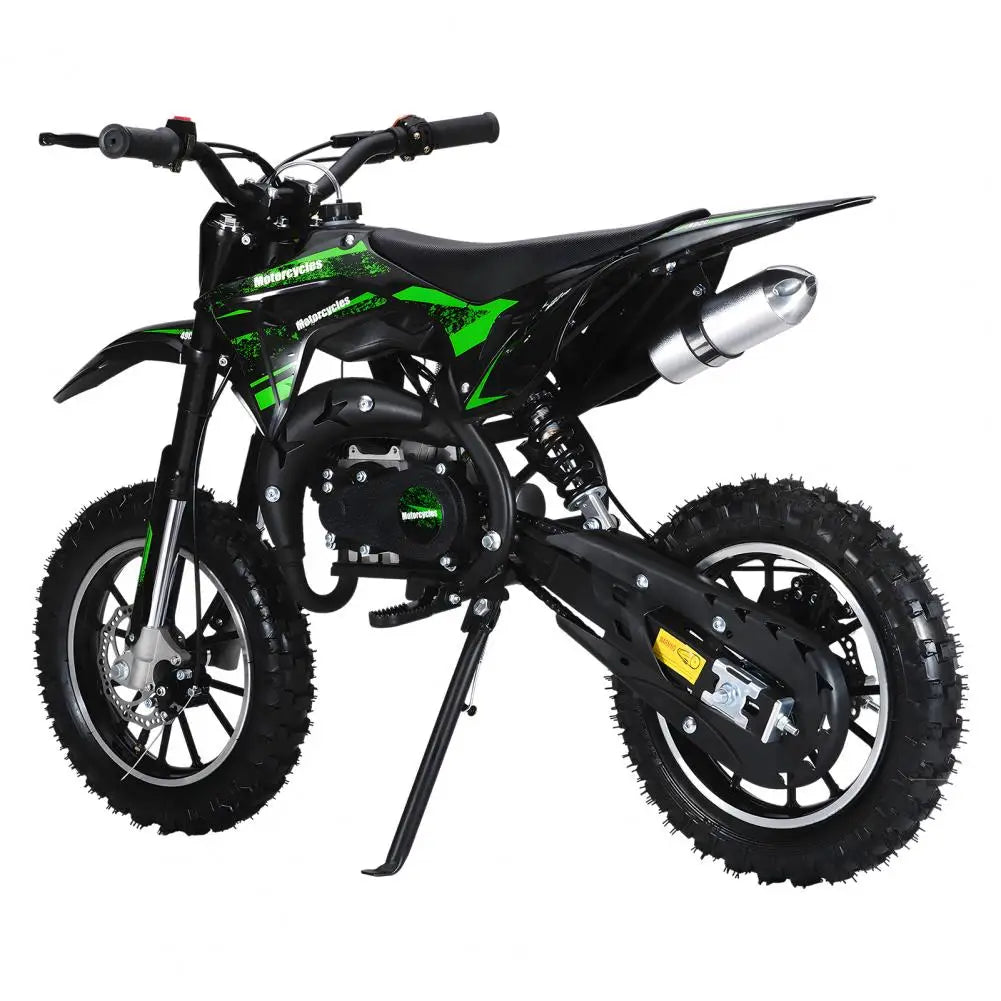Gas Bike For Kids, Mini Dirt Bike, 49CC 2-Stroke Gas Powered Motorcycle, Shock Absorption Pocket Motorbike, Up to 25 Mph