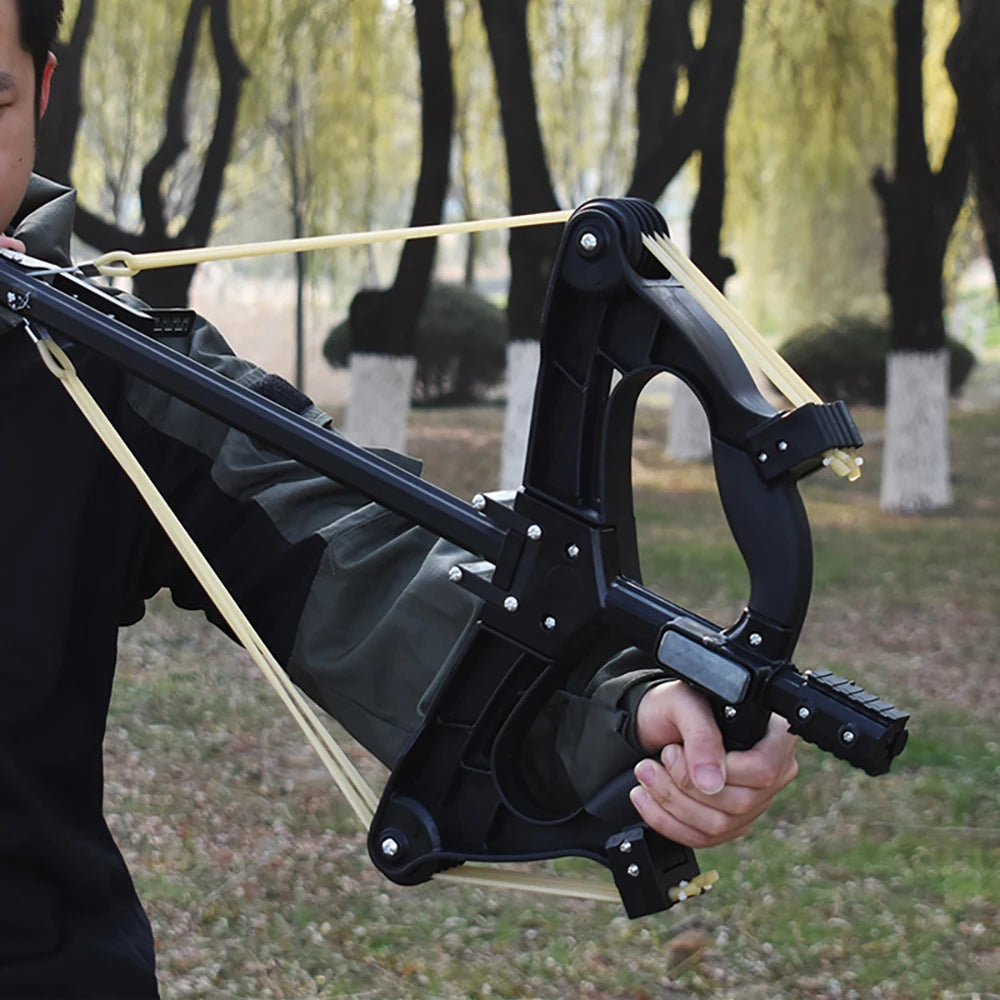 Compound Slingshot, Both Handed Compound Bow Set for Adults, Professional Slingshot with Continuous Shooting for Outdoor