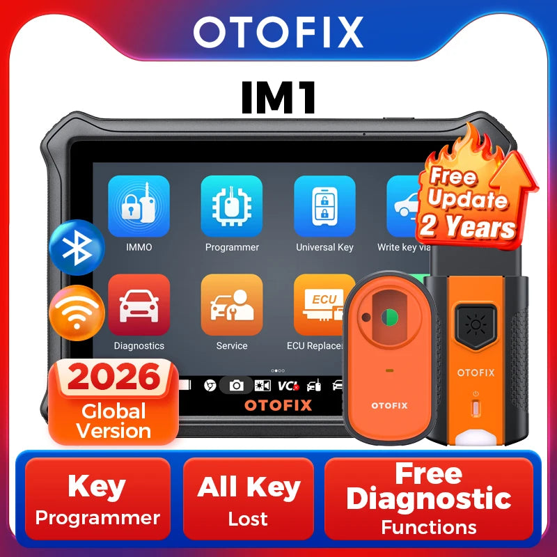 Car Key FOB Programming Tool OTOFIX IM1 All System Diagnostic Scan Tool Auto Key Programmer IMMO Function Key Tool 2 Year Update