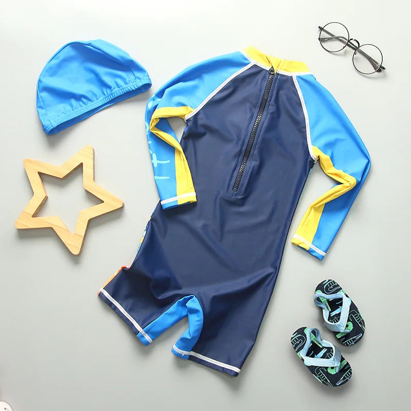 Top Quality Boy Swimsuit UPF50 UV Protection Summer Baby Toddler Swimwear Children's Bathing Suit Beach Pool Surf Swimming Wear