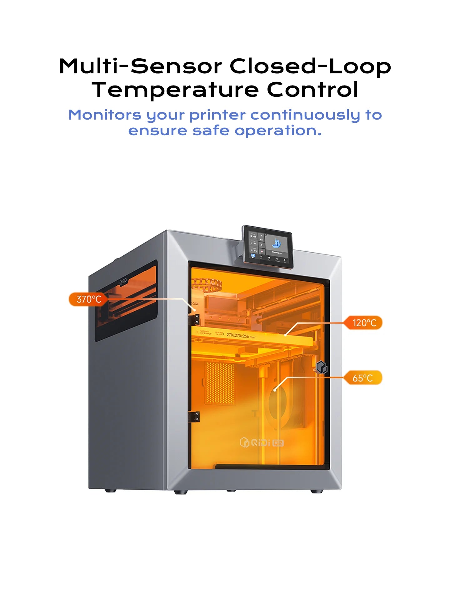 QIDI Q2 Multi-Color Printing 3D Printer Fast Speed Printing 600mm/s Industrial WIFI High Precision Print