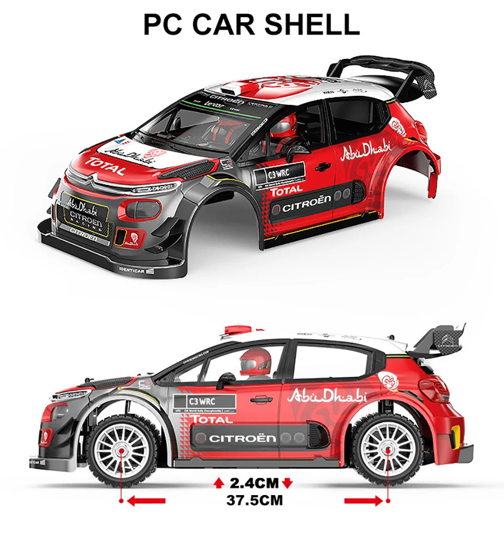 Hyper Go MJX 7304 WRC Remote Control Car 7303 1/7 Drifting Car Rally Car Drifting Four-Wheel Drive Rally Car Model Toy