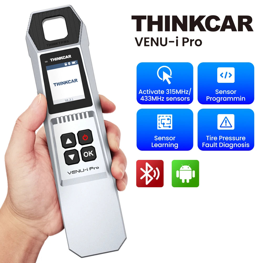 THINKCAR VENU iPro TPMS 315MHz 433MHz Car Tire Pressure Diagnosis Tool Universal Sensor Activation Programming Learning