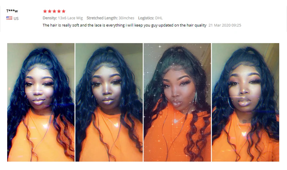 Siyun Show Loose Deep Wave Wig 30 Inch 13X6 HD Transparent Lace Frontal Wig 250 Density Lace Front Human Hair Wigs For Women