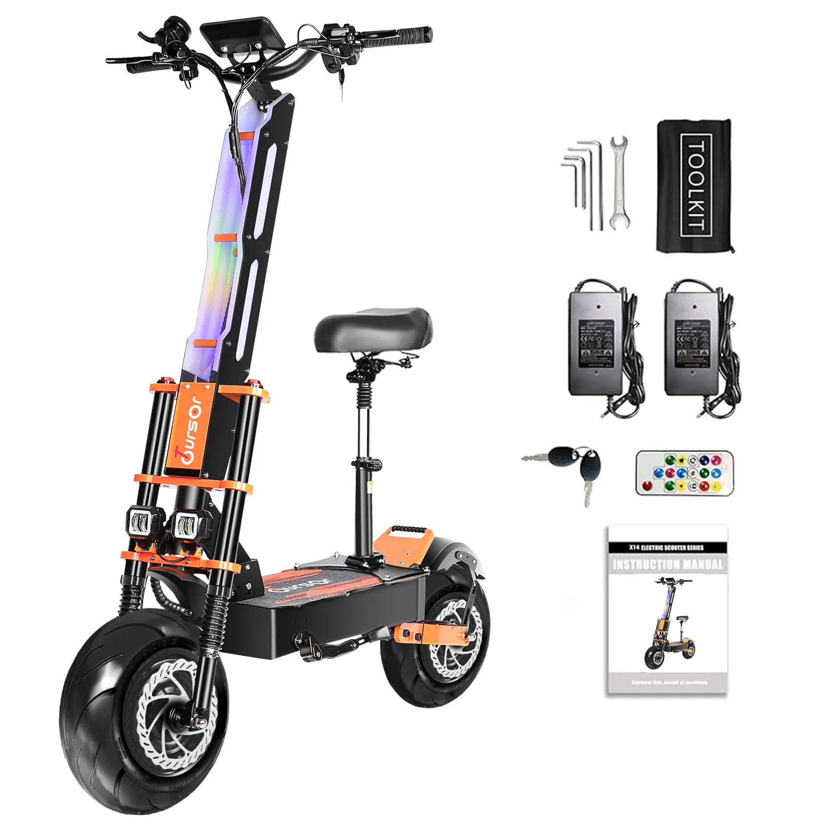 TOURSOR X8 PRO Adults Electric Scooter4000W*2 Dual Motor 60V38.8Ah Battery E-Scooter 13Inch road Tire Foldable EScooter