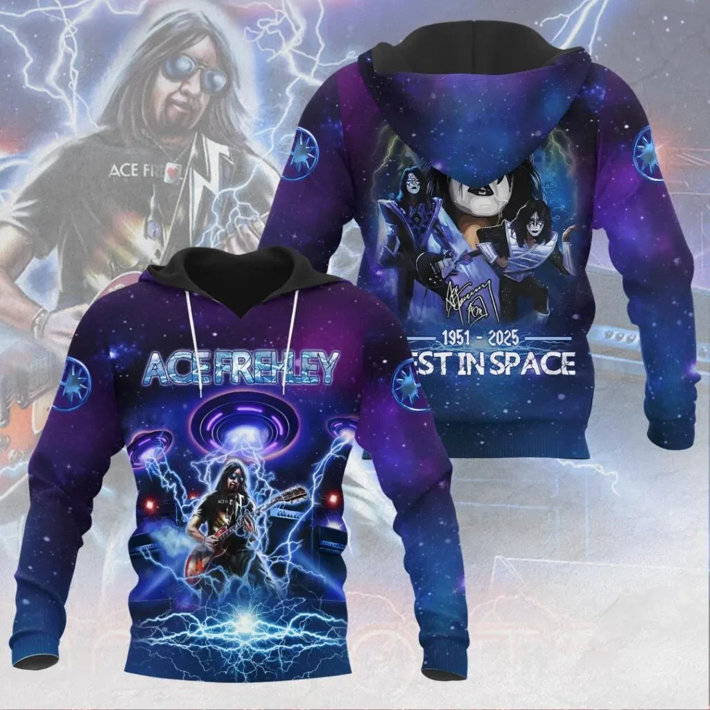 Rock KISS Hoodie Sweatshirt Male 3D Print Men Women Hip Hop Trend Tracksuit Pullover Coat Oversized Y2k Men's Hoodies