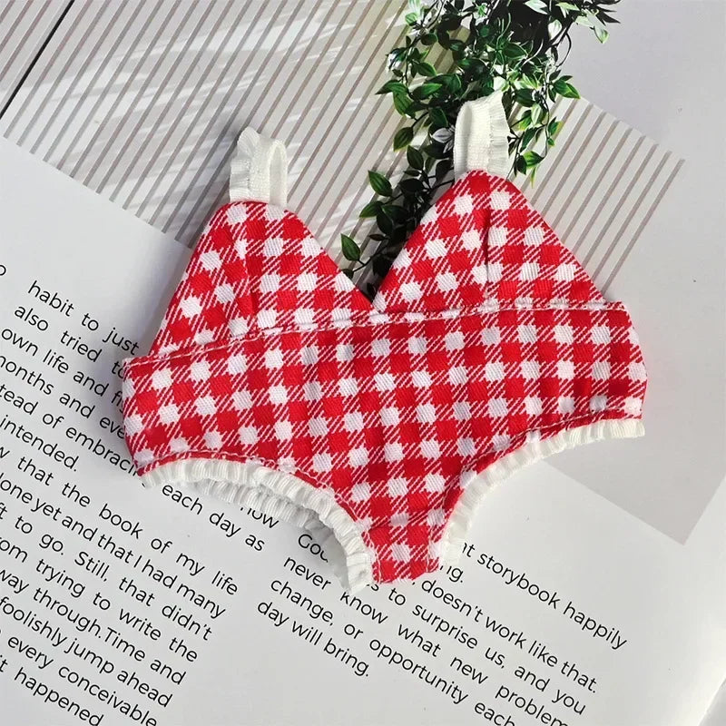 Swimsuit Beach Diving Surfboard for 15/17cm Labubu Glasses Swimming Circle for Labubu V1/V2/V3 Doll Clothes Outfit Accessories