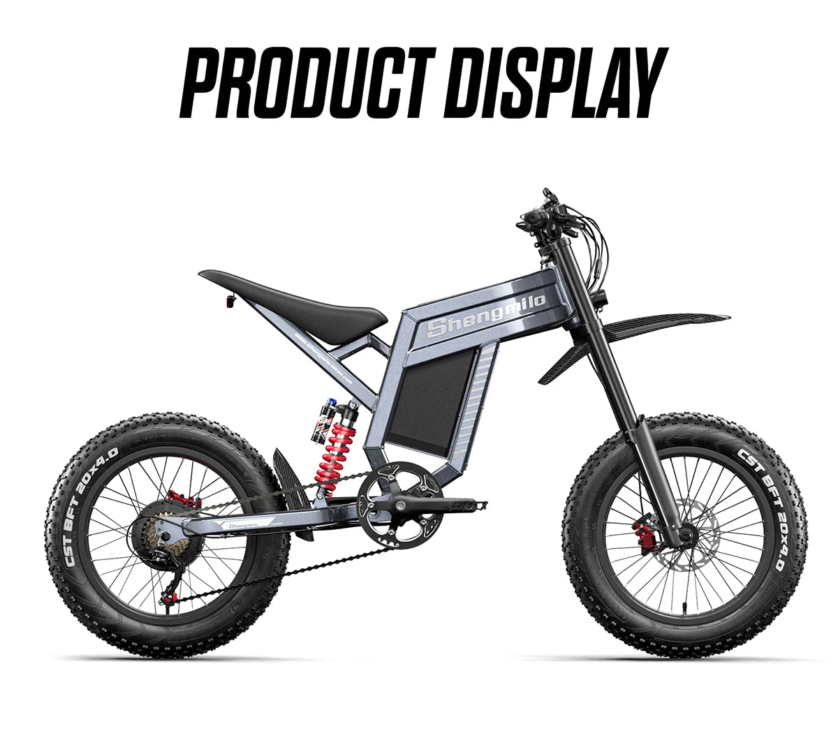 Shengmilo S900 60V30AH Battery electric bicycle,Adult 1500W E-bike Men's E-Mountain ebike , 20" Fat Tire Electric Bike