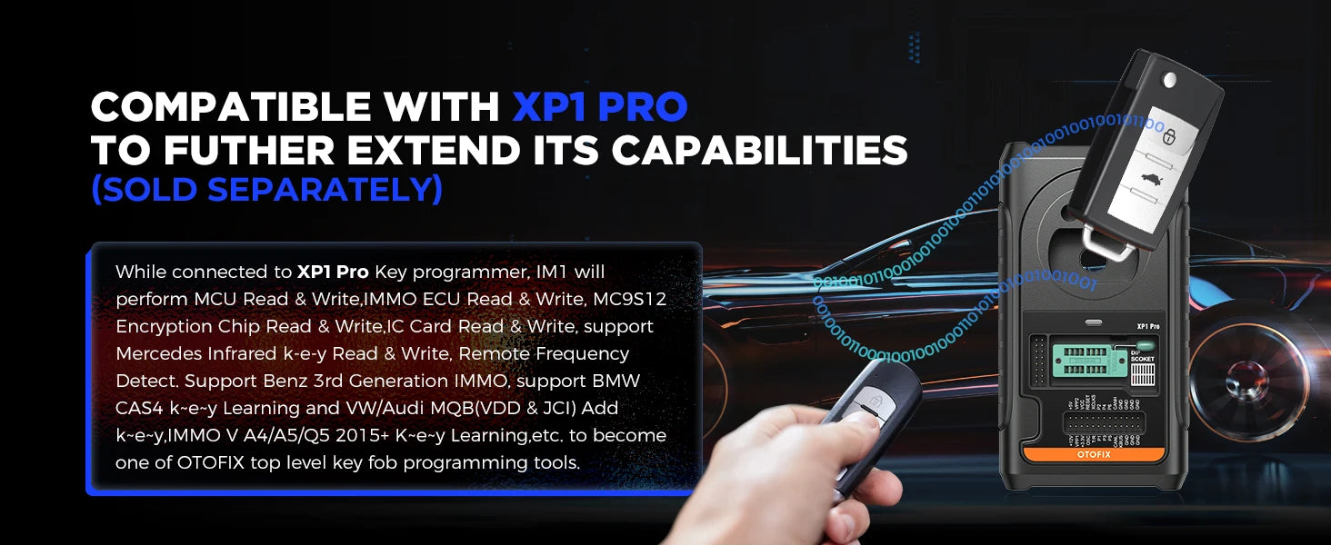 OTOFIX IM1 XP1 Por Automotive Key FOB Programming Tool Immobilizer Programmer Diagnostic Tool Full System Scanner 2 Year Update