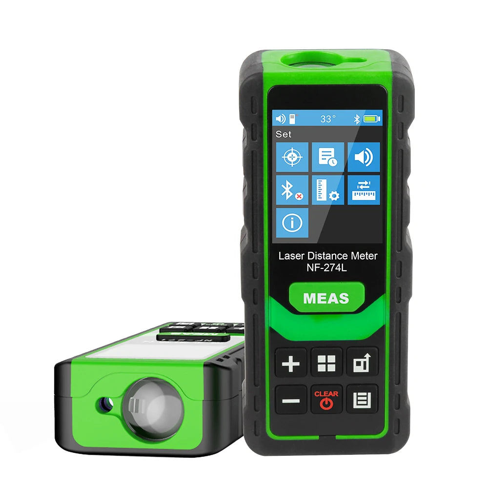 Noyafa Nf-274l Green Laser Distance Meter 60m Rangefinder Laser Range Tape Finder Measure Electronic Level Test Tools