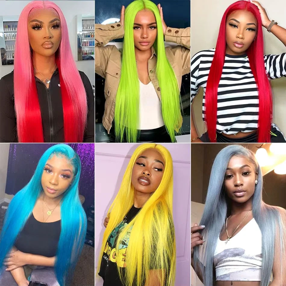 250 Density Straight Human Hair Wigs Blonde 613 HD Lace Frontal Wig 13x6 40 Inches Lace Front Wig Brazilian 100% Human Hair Wigs
