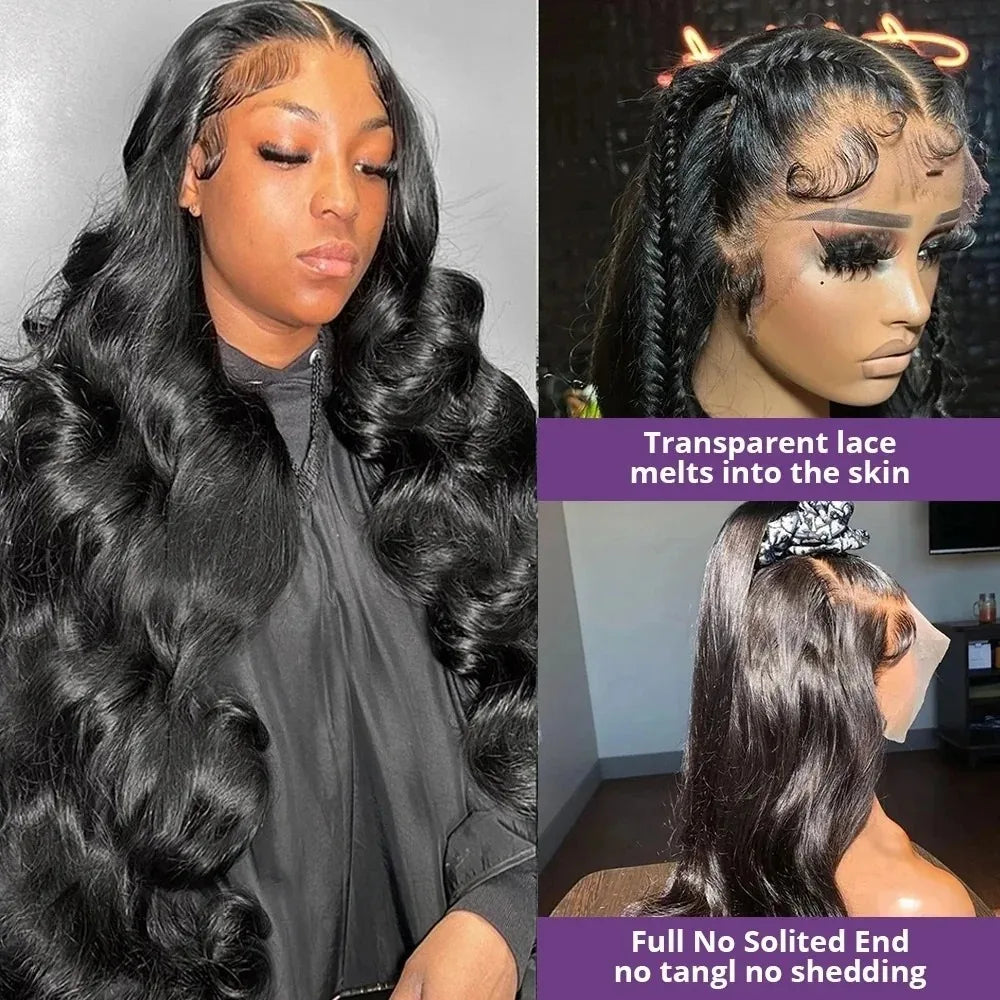 44 Inch Hd Body Wave Lace Front Wig Pre Plucked 13x4 13x6 Loose Wave Lace Frontal Wig Human Hair Wigs On Clearance Sale Lace Wig