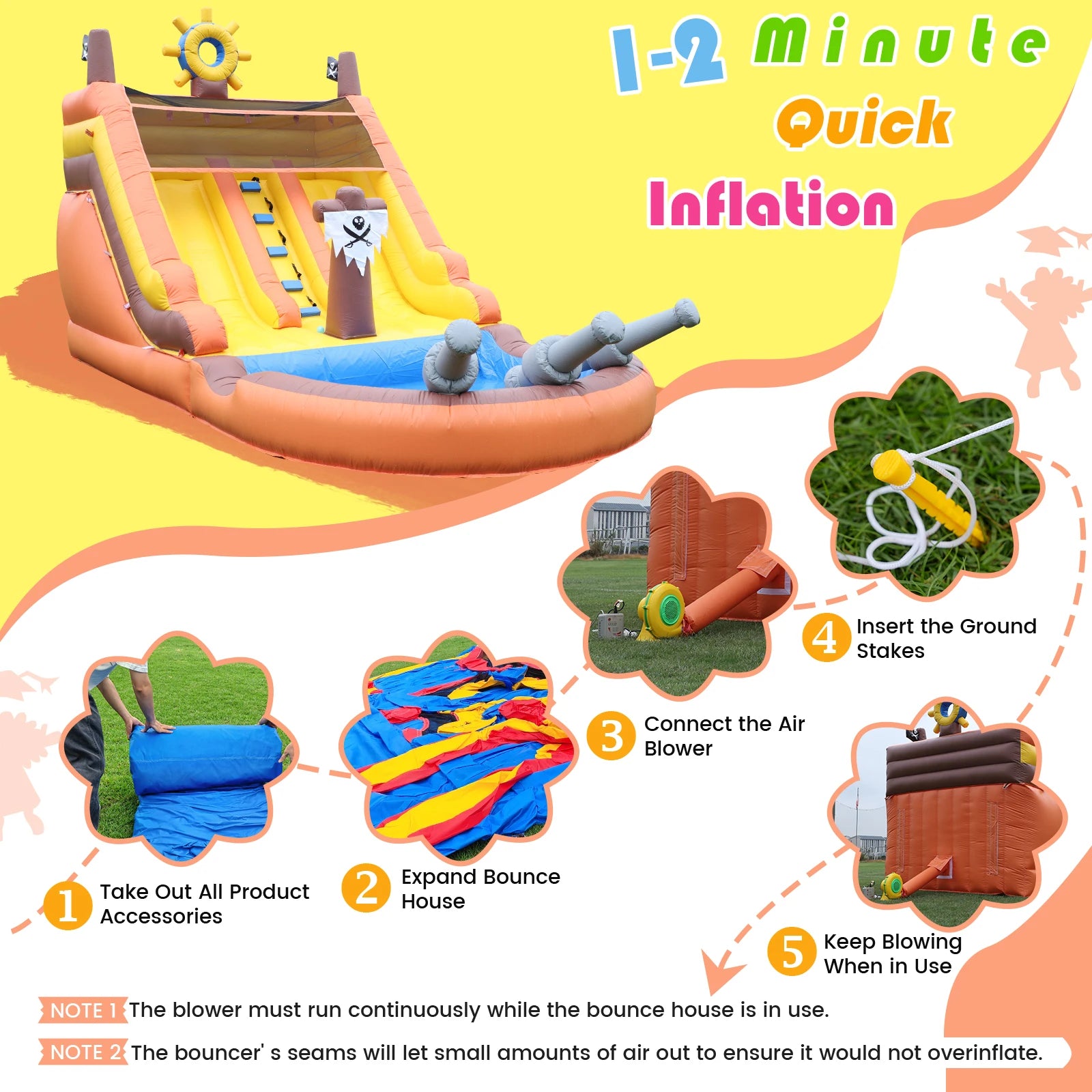 King Inflatable Summer Outdoor Sildes Air Bounce Water amusement Play Equipment Inflatble Water Double Slide Bubble Ball Pit