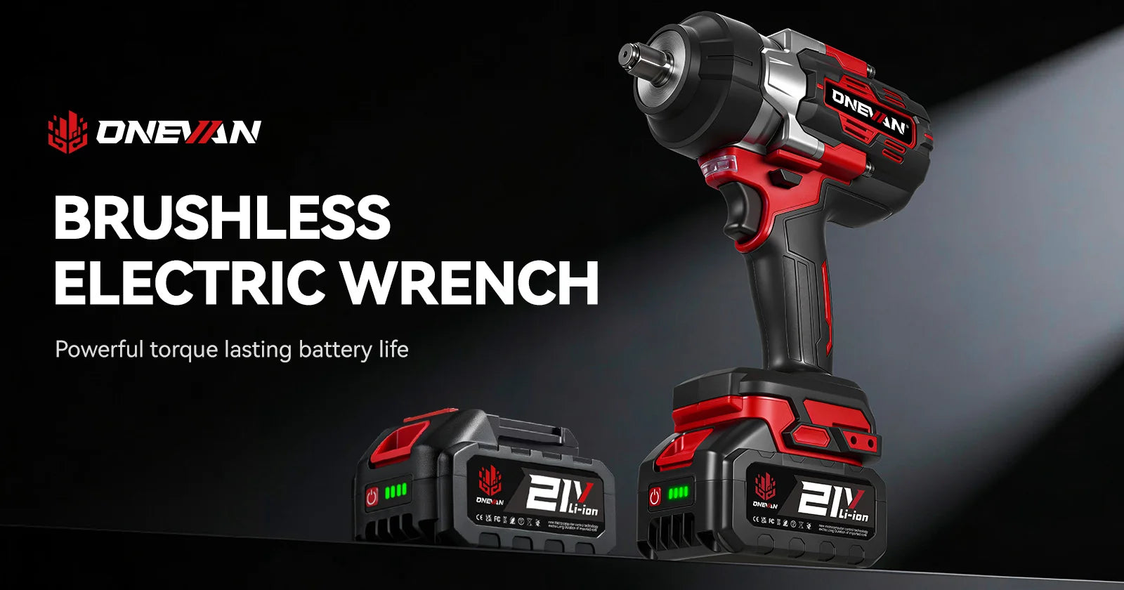 ONEVAN 2800N.M Brushless Electric Impact Wrench High Torque 1/2 Inch Screwdriver Drill Repair Tool For Makita 18V Battery Pin