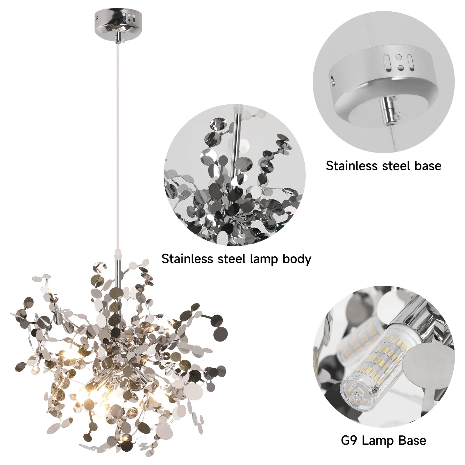 Modern Pendant Light Led Firework Chandelier Hanging Ceiling Lamp Dining Room Kitchen Island Nordic Luminaire Home Decor Fixture