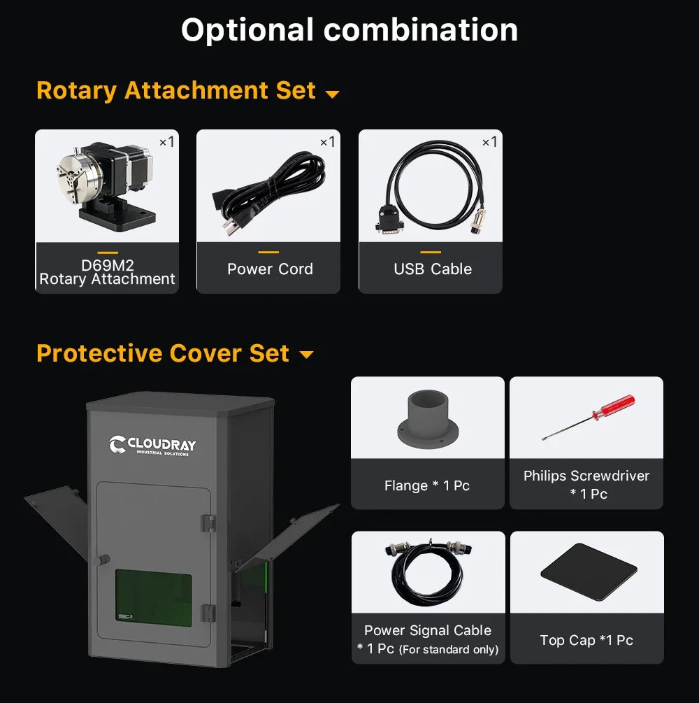 Cloudray 30W 50W 60W Fiber Laser Marking Machine MAX JPT For Cutting Jewelry Gold Silver Stainless Steel Copper Aluminum