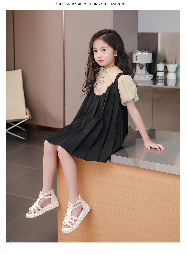 Summer Girls Sandals 2026 New Design Girls Soft Soled Lightweight Shoe Fashionable Girl Anti Slip Versatile Casual Summer Sandal