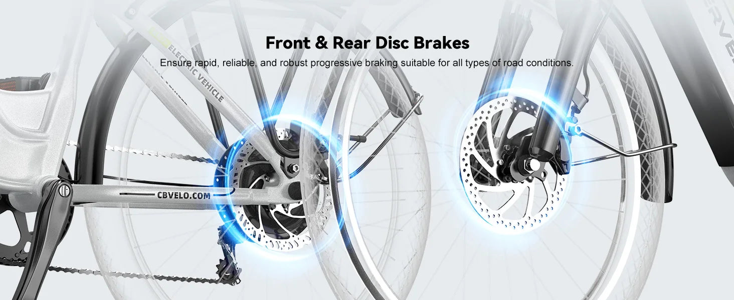 1000W Electric Bike for Adults Cybervelo EK7 26inch Shimano 7 Speed 80+Miles Removable Battery All Terrain E-bike