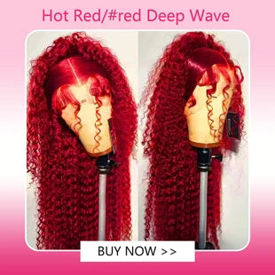 30 36 40 Inch 13x4 13x6 Straight Lace Frontal Wigs Hot Red Front Human Hair Wig 4x4 5X5 Closure Wig Pre Plucked For Women
