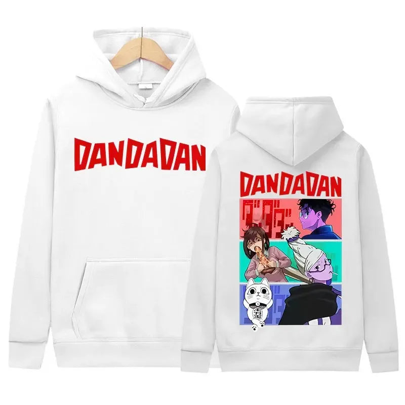 Japan Funny Anime Peripherals Dandadan Graphic Print Hoodies Men Women Harajuku Unisex Vintage Pullovers Oversized Sweatshirts