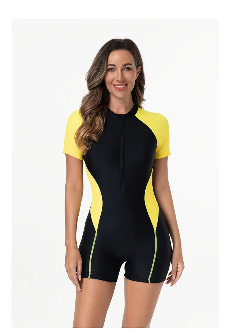 Women's Speed Suit Swimsuit 2025 New Style Thermal Bath Slimming plus Size Pure Desire Swimming Pool Competition Special