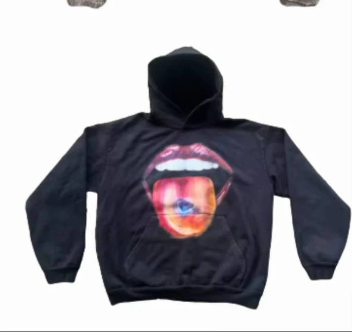 New High Street Y2K Retro Hoodie Men Printed Camouflage Pattern Pullover Hip Hop Oversized Camo Hoodies Sweatshirts Streetwear