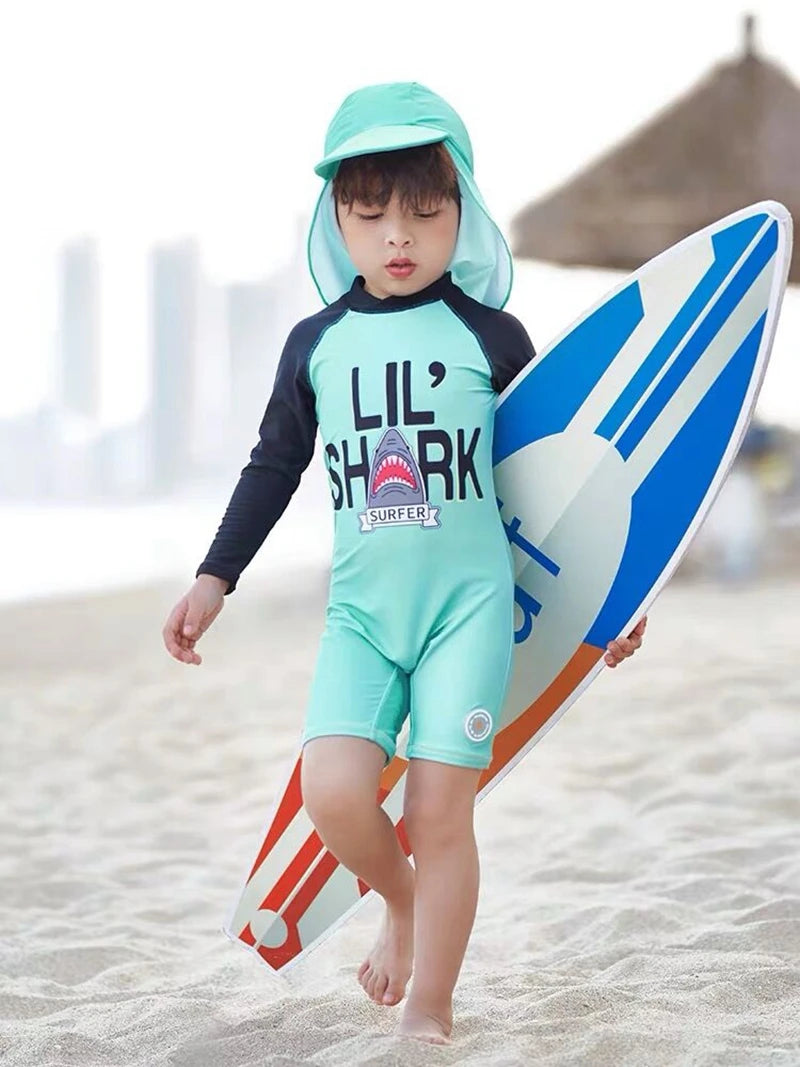 Top Quality Boy Swimsuit UPF50 UV Protection Summer Baby Toddler Swimwear Children's Bathing Suit Beach Pool Surf Swimming Wear