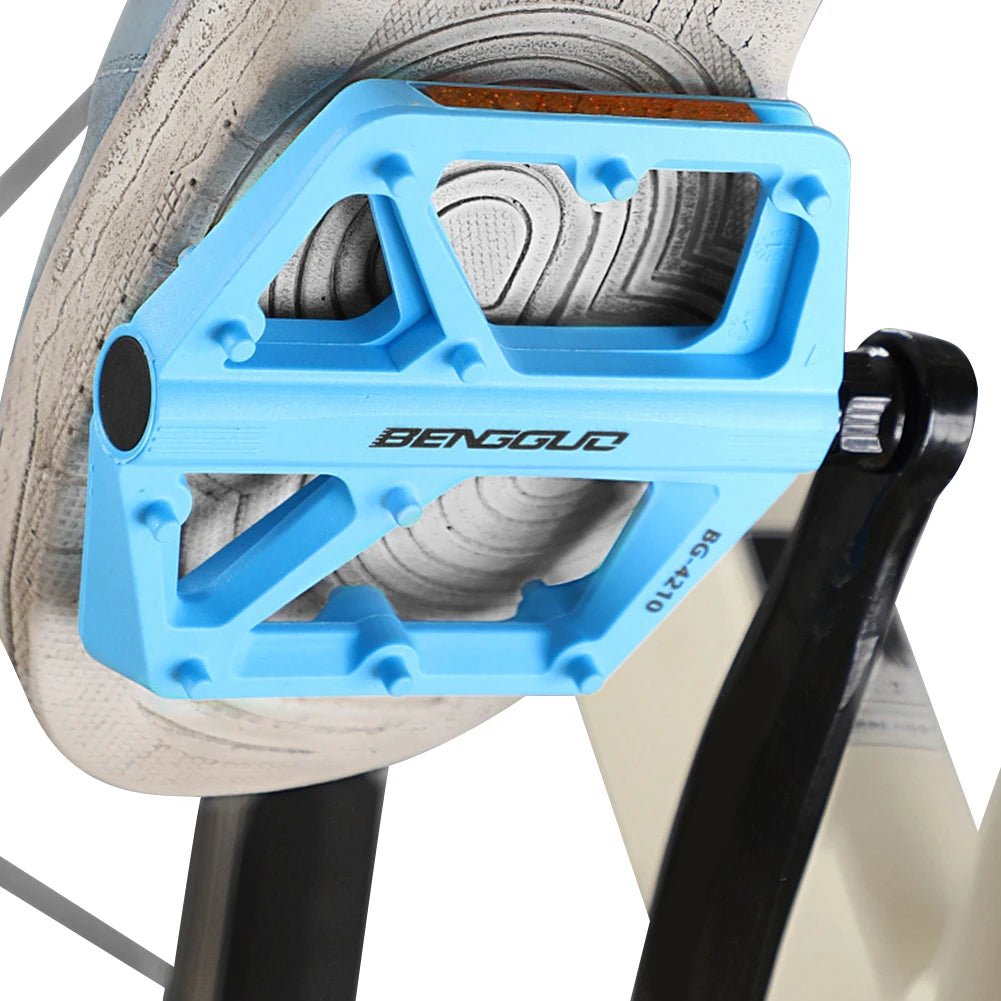 Double DU Bearing Nylon Bicycle Pedals with Reflector Ultralight Bike Pedals Bicycle Platform Pedals Bike Accessories
