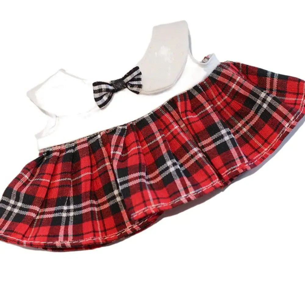 Head Cover 20cm Cotton Doll Dress Shoulder Strap Skirt Hoodies Cotton Doll Clothes DIY Dress Up Sweet Plush Toy Clothes