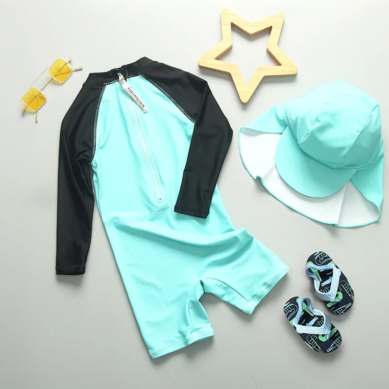 Top Quality Boy Swimsuit UPF50 UV Protection Summer Baby Toddler Swimwear Children's Bathing Suit Beach Pool Surf Swimming Wear