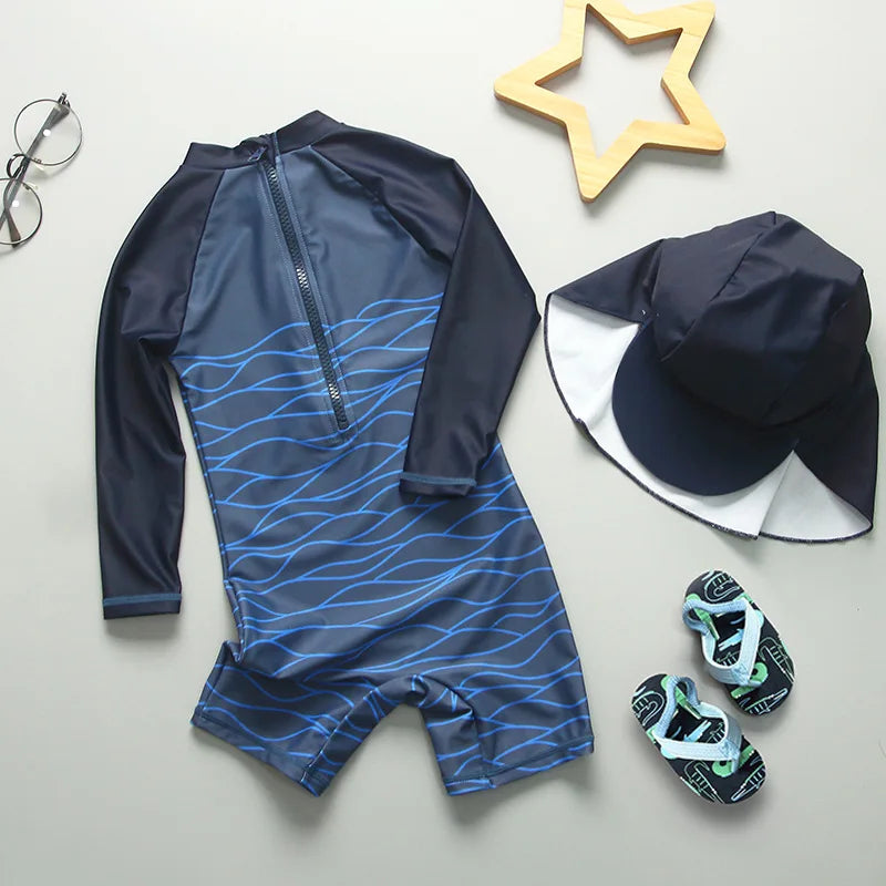 Top Quality Boy Swimsuit UPF50 UV Protection Summer Baby Toddler Swimwear Children's Bathing Suit Beach Pool Surf Swimming Wear