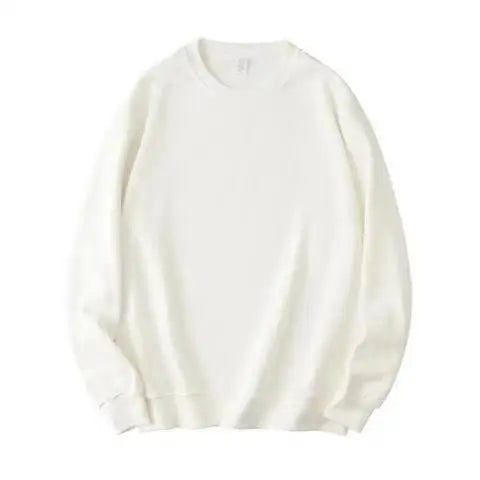 360g Heavyweight Cotton Sweater Solid Color Loose Relaxed Men's and Women's Pullover Hoodies Women