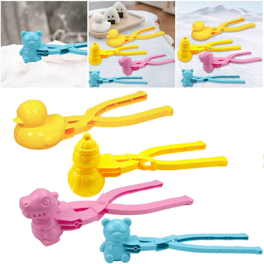 2/3/4PCS Duck Rice Mold DIY Sushi Molds Snowball/Rice Ball Maker Clip with Handle Cute Animal Rice Shaper Winter Snow Toys
