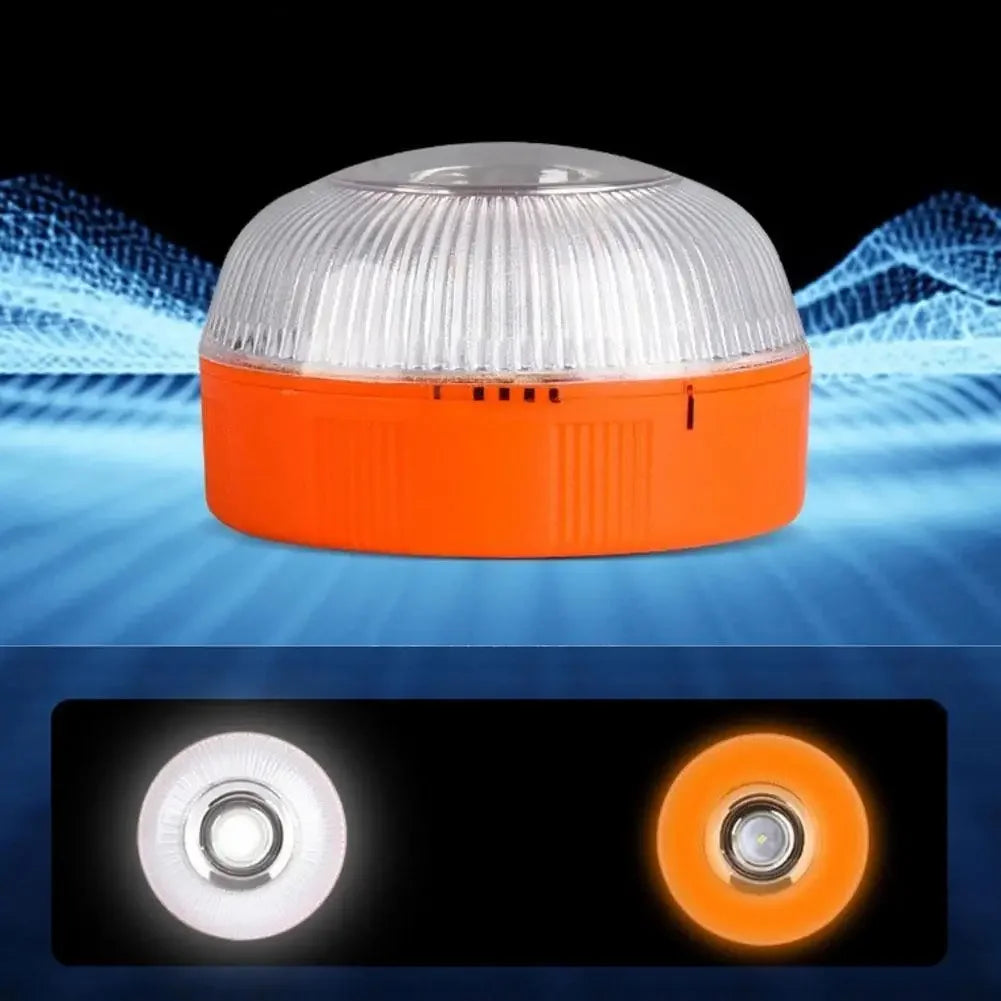 Magnetic Emergency Beacon Light for Cars - Strobe Flashing Warning Lamp, Vehicle Safety Signal Light (Battery Not Included, V16