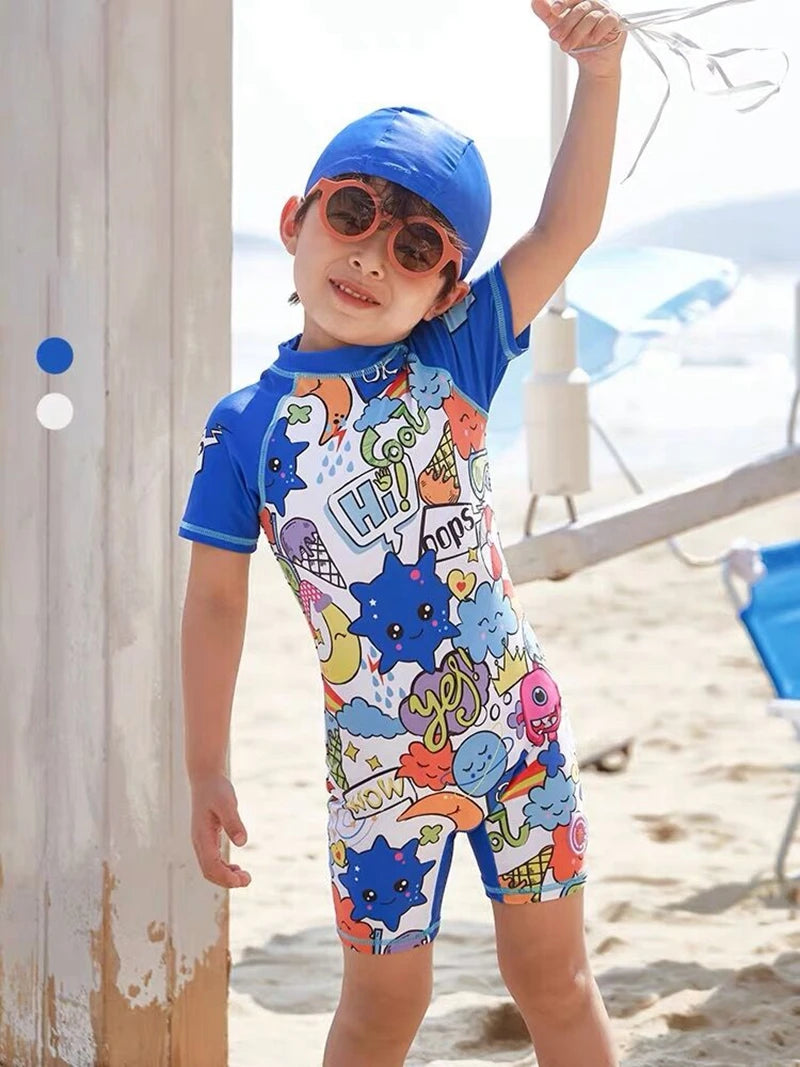 Top Quality Boy Swimsuit UPF50 UV Protection Summer Baby Toddler Swimwear Children's Bathing Suit Beach Pool Surf Swimming Wear