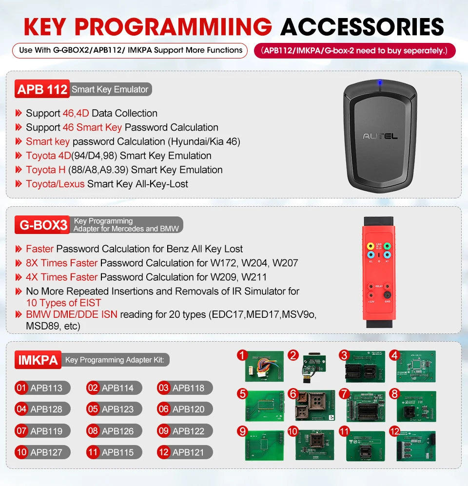 Autel Maxiim IM508S IMMO Key Programmer Key Fob Programming Tools Auto Diagnostic Tool All Systems Diagnostic PK IM508