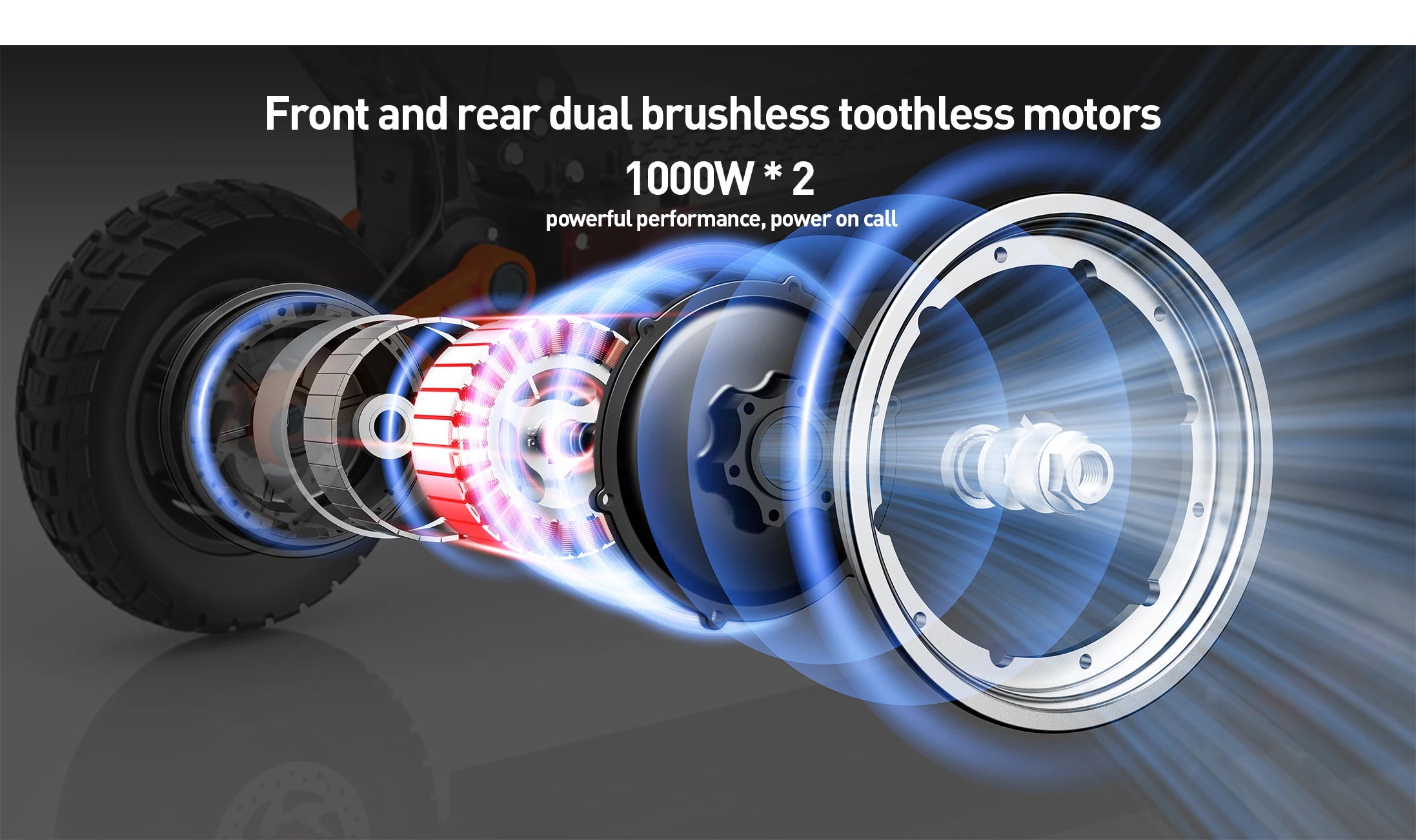 JOYOR S10-S-Z Adult E-scooter 10 Inch Off Road Tire Off Road Electric Scooter 60V18Ah Battery Escooter 1000W*2 Dual motors