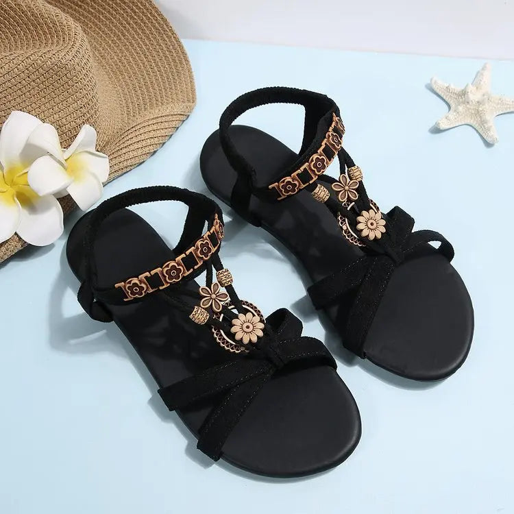 Summer Women Wedge Sandals Soft Bottom Low Heels Sexy Woman Non-slip Shoes Footwear Bohemia Style Summer Platform Sandals Women