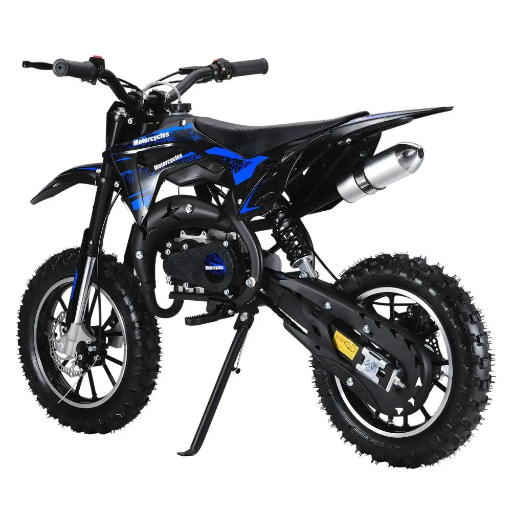 Gas Bike For Kids, Mini Dirt Bike, 49CC 2-Stroke Gas Powered Motorcycle, Shock Absorption Pocket Motorbike, Up to 25 Mph