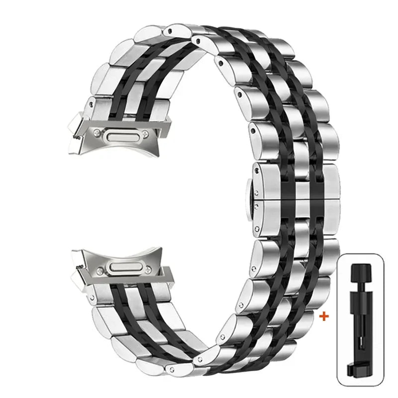 No Gaps Stainless Steel Strap For Samsung Galaxy Watch 6 5 4 44mm 40mm 5Pro 45mm Band Watch 6 4 Classic 43 47mm 42/46mm Bracelet