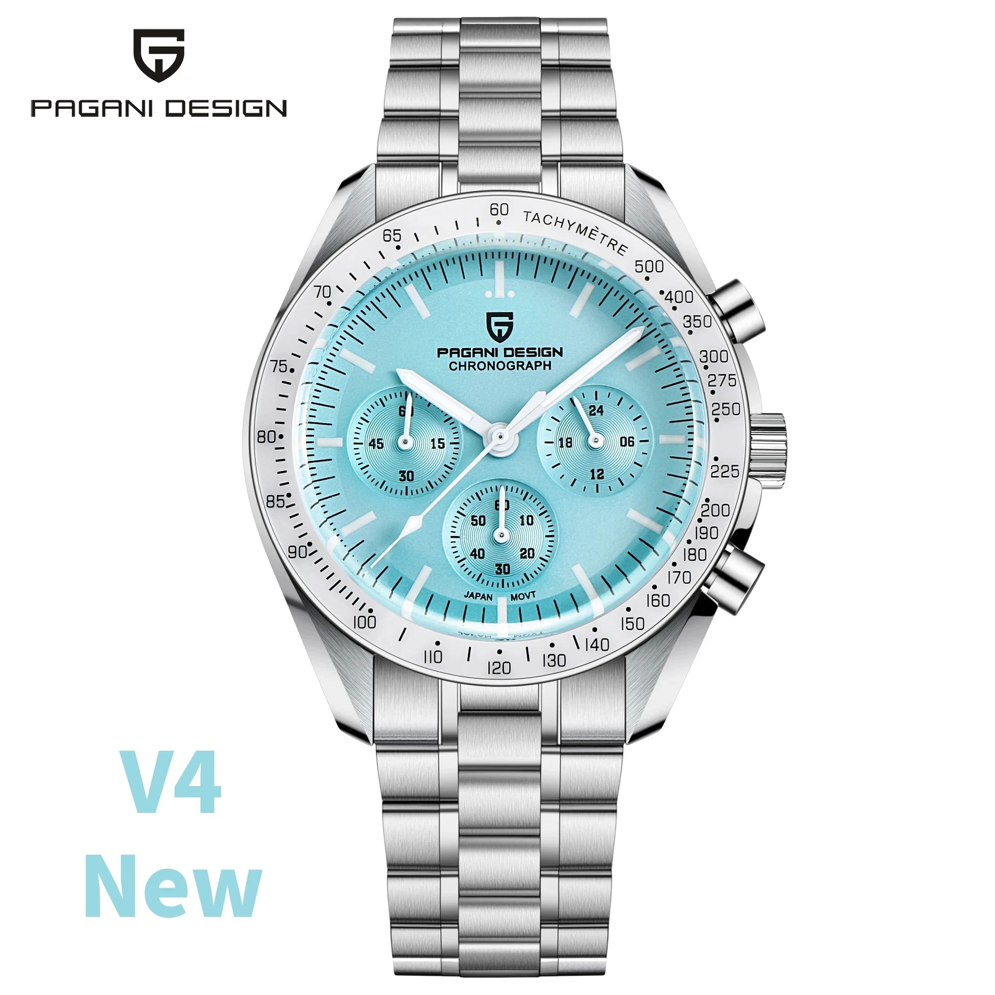 PAGANI DESIGN 2026 New Saturn Watch Luxury Quartz Watches For Men Stainless steel Luminous AR Sapphire crystal Chronograph Man