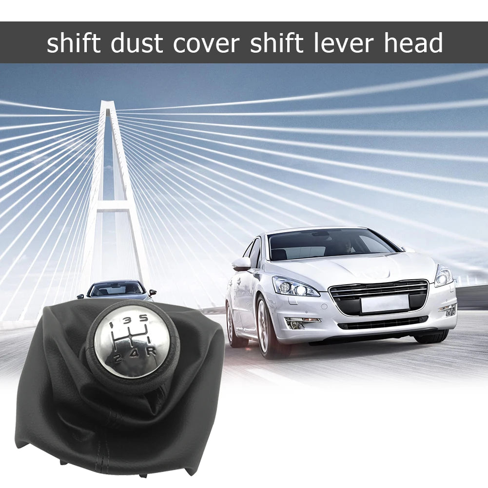5 Speed Gear Shift Knob Shifter Boot Excellent ABS Plastics Prolonged for Peugeot 307 207 406 Citroen C3 C4 C5