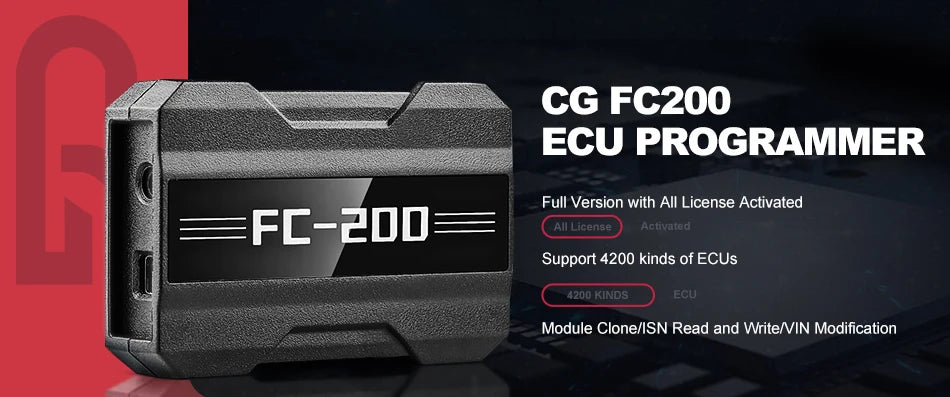 CG FC200 ECU Programmer Full Version Support 4200 ECUs and 3 Operating Modes Upgrade of AT200