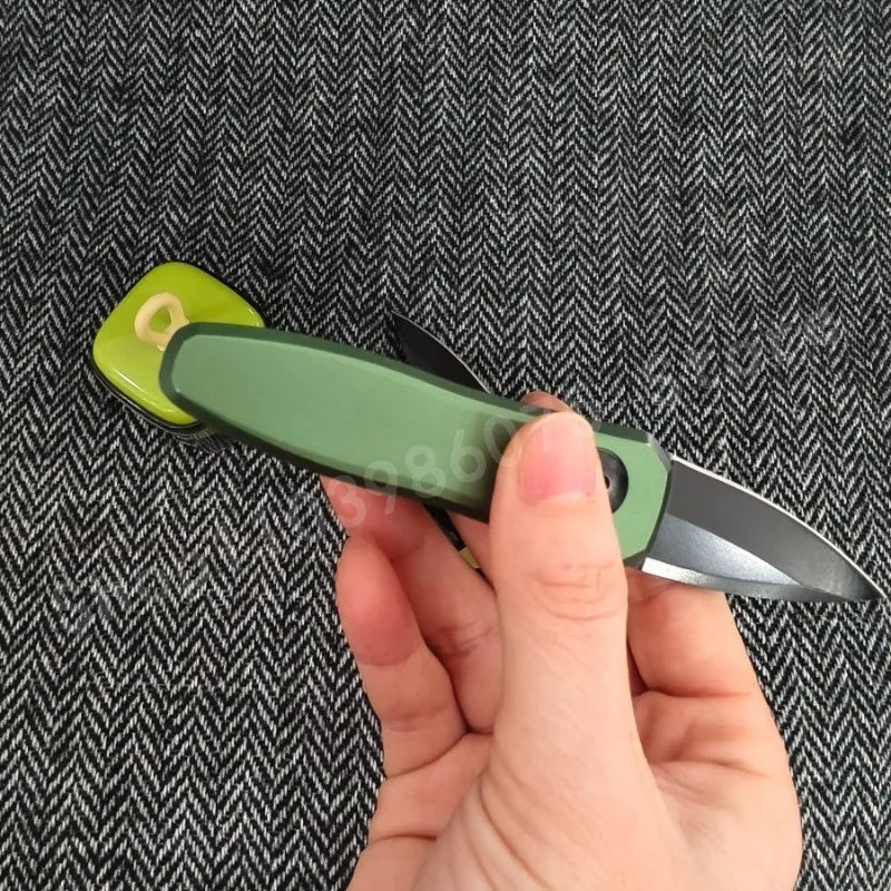 KS 7500 Multi-functional Folding Knife 8Cr13Mov Blade T6 Aviation Aluminum Anti-slip Handle Camping Survival Fixed-edge Knife