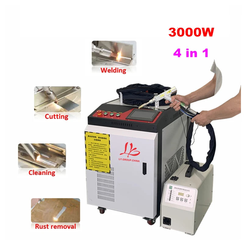 Raycus MAX 1500W 2200W 3000W Laser Welding Machine Handheld Laser Welder Fiber Laser Machine 5 in 1 for Cleaning Cutting Welding