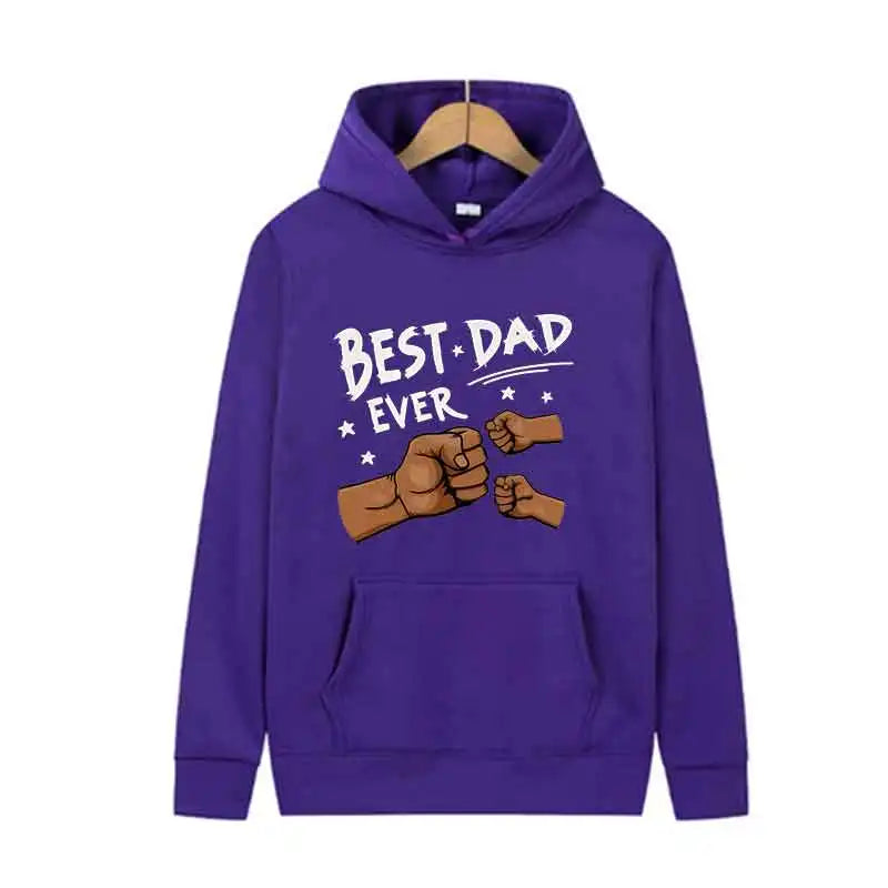 Autumn Black Men Trend Hoodies Women Casual Streetwear Best Dad Print Sweatshirts Long Sleeve Harajuku Y2K Tops Spring White