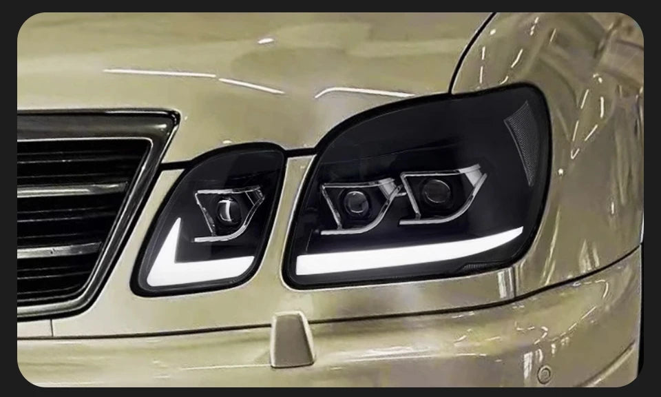 Headlight For Lexus LX LX470 1997-2007 Car Автомобильные Товары 12V Led DRL Hella Xenon Lens Hella LX570 Hid H7 Car Accessories