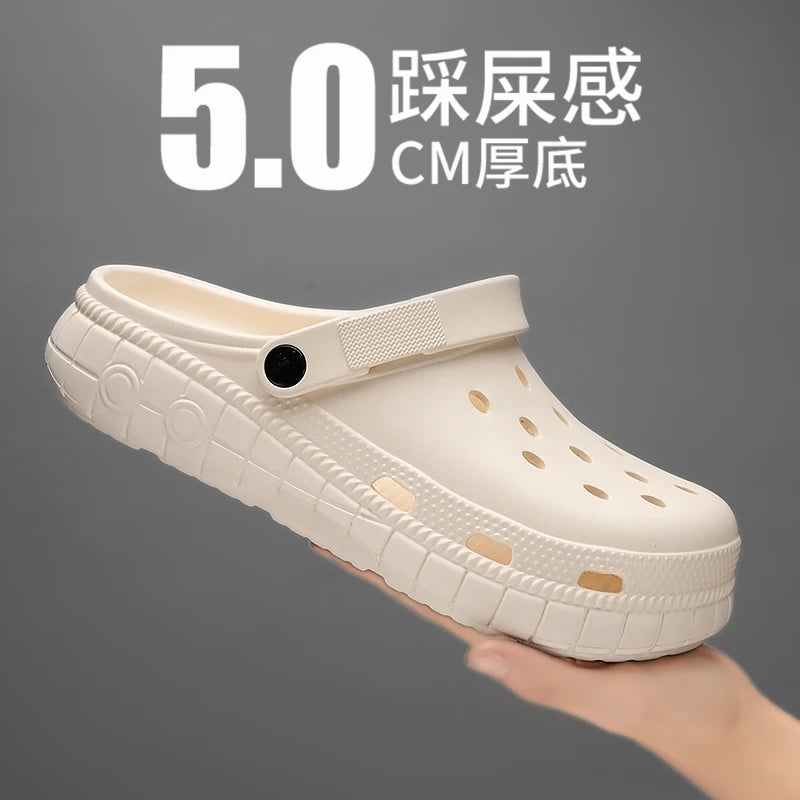 Summer Vacation Style Sandals Men Women Large Size Lightweight Soft Sole Comfort Footwear Men's Women's Slippers