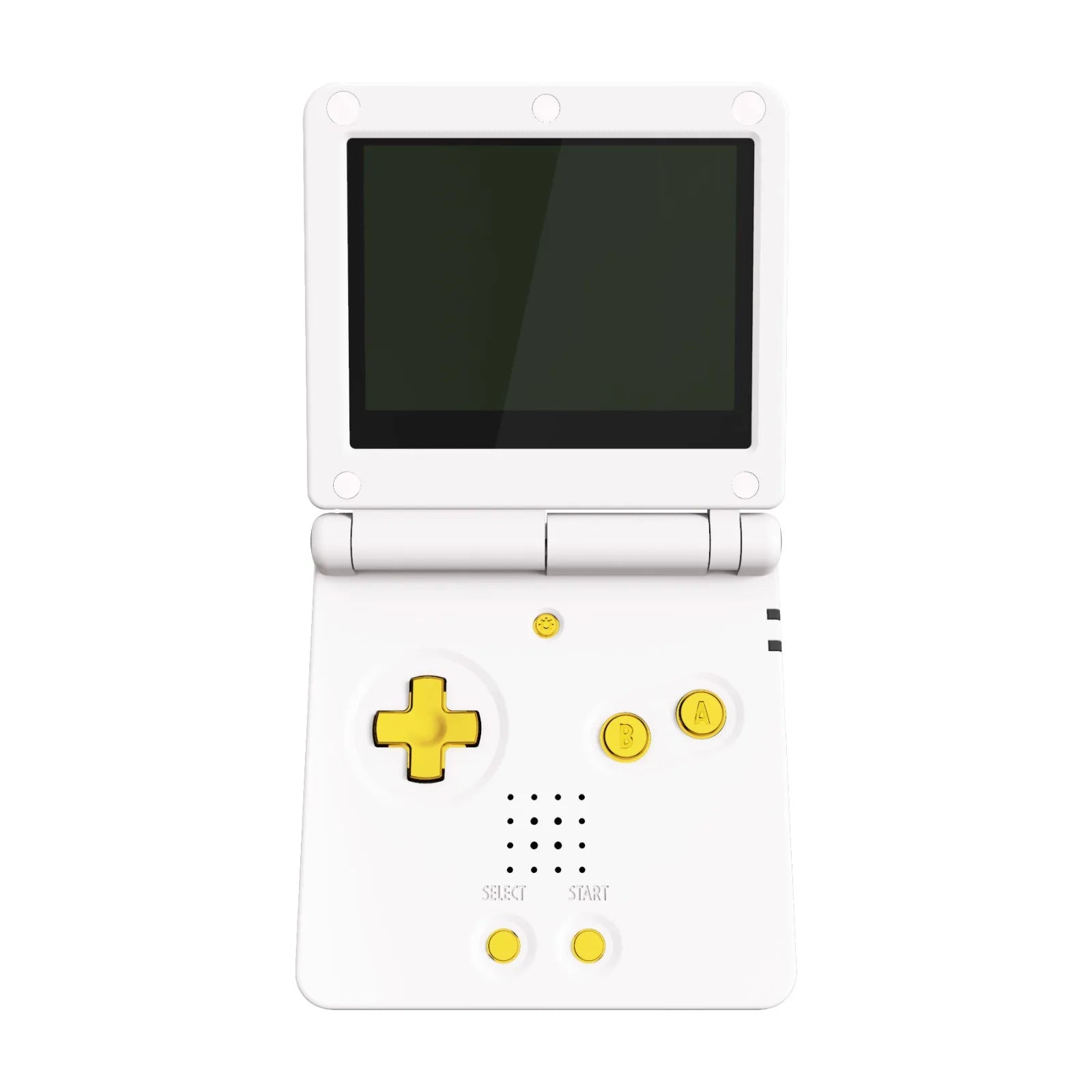 eXtremeRate Chrome Gold & Chrome Silver Full Set Buttons, A B L R Button Power On Off Volume Button D-pad Key for GBA SP Console