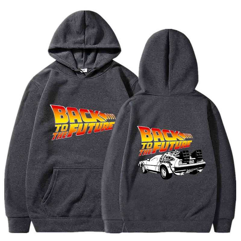 Back To The Future Hoodies Men Fashion Graphic Printed Long Sleeve Sweatshirts Women Casual Harajuku Pullover Tracksuit Sudadera